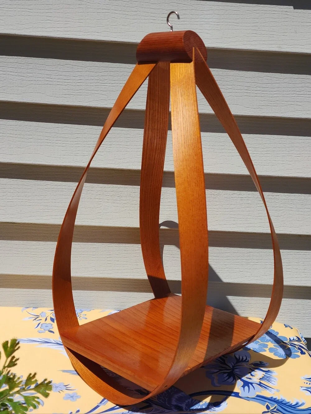 Bentwood Teardrop Shelf Mid Century Danish Teardrop Wood Hanging Shelf 20